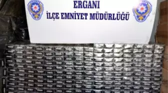 Ergani'de Dört Bin Paket Kaçak Sigara Ele Geçirildi