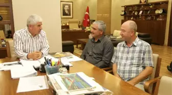 Başkan Özmen'den, Sakallı'ya Ziyaret