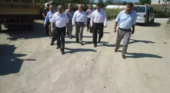 Vali Çınar Yol Çalışmalarını İnceledi