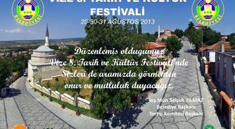 8. Vize Tarih ve Kültür Festivali Başlıyor