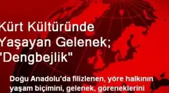 Kürt Kültüründe Yaşayan Gelenek; 'Dengbejlik'