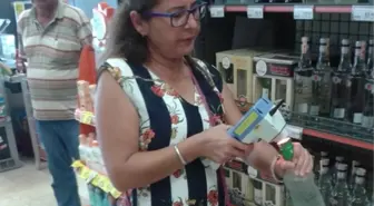 Mezitli'de Sahte ve Bandrolsüz İçki Denetimi