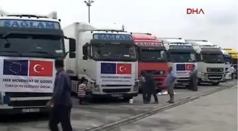 Türk Tır Sürücüleri Avusturya'da Eylemde... Nakliyecilerin Avusturya'da 'Transit Geçiş' İsyanı