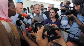 BM Yuksek Komıserı Guterres, Kuzey Irak'taki Suriyeli Sığınmacı Kampında