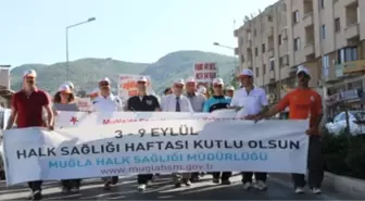 Muğla'da 'Sağlık İçin Hareket Edelim' Yürüyüşü Düzenlendi