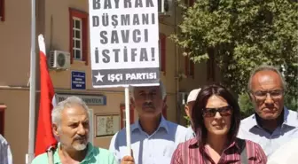 İşçi Partililerden Savcıya Bayrak Protestosu