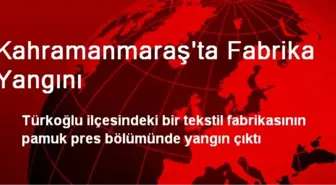 Kahramanmaraş'ta Fabrika Yangını