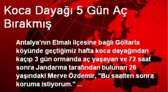 Koca Dayağı 5 Gün Aç Bırakmış