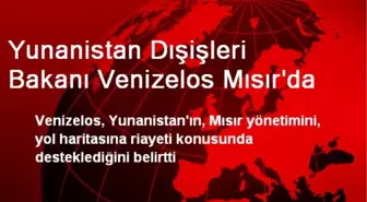 Yunanistan Dışişleri Bakanı Venizelos Mısır'da