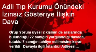 Adli Tıp Kurumu Önündeki İzinsiz Gösteriye İlişkin Dava