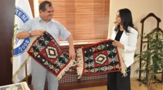 AK Parti Şırnak Kadın Kolları Başkanı Atan, Rektör Akmaz'ı Ziyaret Etti