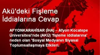 Akü'deki Fişleme İddialarına Cevap