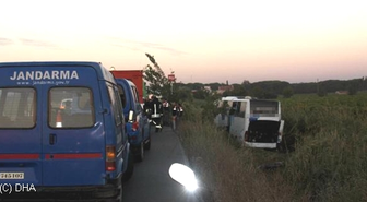Manisa'da Yolcu Otobüsü Devrildi: 46 Yaralı