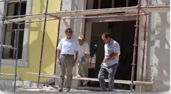 Müdür Caner Okul İnşaatları İncelemelerine Devam Ediyor