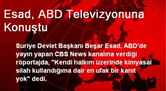 Esad, ABD Televizyonuna Konuştu