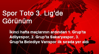 Spor Toto 3. Lig'de Görünüm