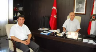 Ceyhan Kaymakamı Karakuş'tan, İlçe Emniyet Müdürüne Ziyaret