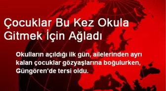 Çocuklar Bu Kez Okula Gitmek İçin Ağladı
