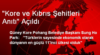 'Kore ve Kıbrıs Şehitleri Anıtı' Açıldı