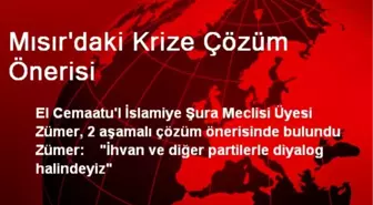 Mısır'daki Krize Çözüm Önerisi