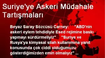 Suriye'ye Askeri Müdahale Tartışmaları