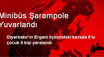 Minibüs Şarampole Yuvarlandı