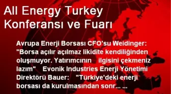 All Energy Turkey Konferansı ve Fuarı