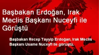 Başbakan Erdoğan, Irak Meclis Başkanı Nuceyfi ile Görüştü