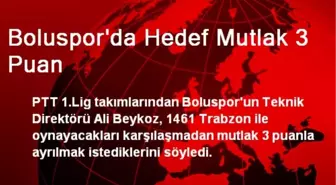 Boluspor'da Hedef 3 Puan