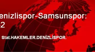 Denizlispor-Samsunspor: 2-2