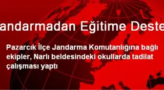 Jandarmadan Eğitime Destek