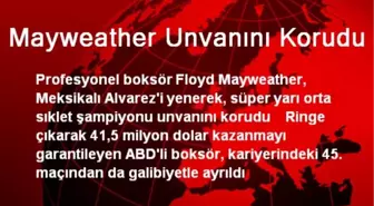 Mayweather Unvanını Korudu