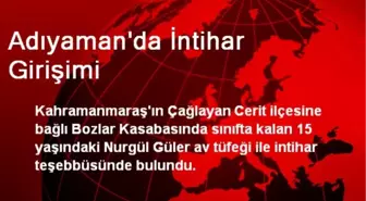 Kahramanmaraş'ta Bir Çocuk İntihar Girişiminde Bulundu