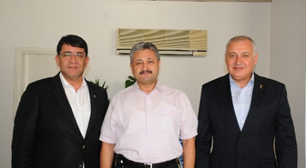 Aesob Yönetiminden Aksu Kaymakamı Özgür'e Zıyaret