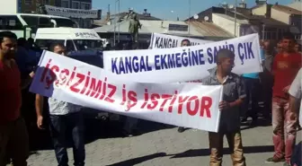 Kangal Halkından Dışarıdan İşçi Alımı Protestosu