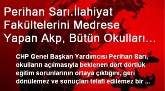 Perihan Sarı.İlahiyat Fakültelerini Medrese Yapan Akp, Bütün Okulları Ticarethaneye...