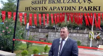 Şehit Bakım Uzman Çavuş Hüseyin Apaydın'ın İsmi Verilen Park Törenle Açıldı