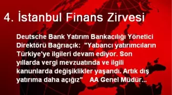 4. İstanbul Finans Zirvesi