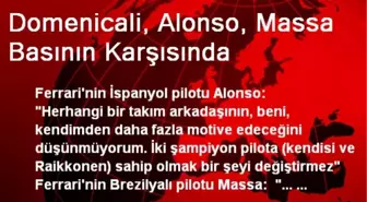 Domenicali, Alonso, Massa Basının Karşısında