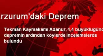 Erzurum'daki Deprem