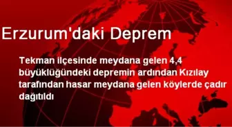 Kızılay Deprem Mağdurlarına Çadır Dağıttı