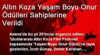 Altın Koza Yaşam Boyu Onur Ödülleri Sahiplerine Verildi