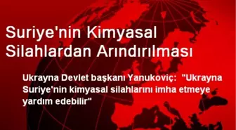 Suriye'nin Kimyasal Silahlardan Arındırılması