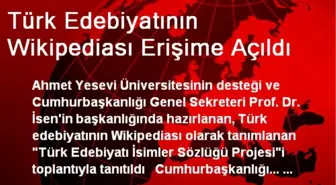 Türk Edebiyatının Wikipediası Erişime Açıldı