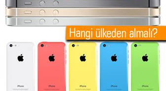 Yurtdışında Kontratsız İphone 5s ve İphone 5c Fiyatları