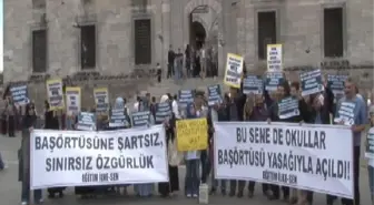 Eminönü'nde Başörtüsüne Özgürlük Eylemi