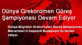 Dünya Grekoromen Güreş Şampiyonası Devam Ediyor