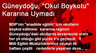 Güneydoğu, 'Okul Boykotu' Kararına Uymadı