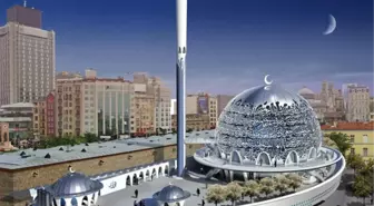 Taksim'e Yapılması Planlanan Cami Projesi Başbakan'a Sunuldu