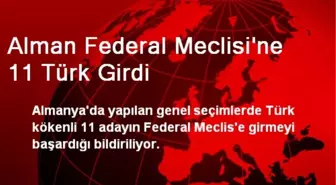 Alman Federal Meclisi'ne 11 Türk Girdi